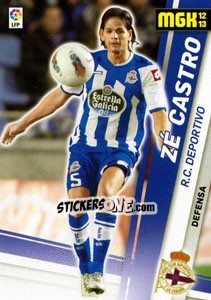 Sticker Zé Castro - Liga BBVA 2012-2013. Megacracks - Panini