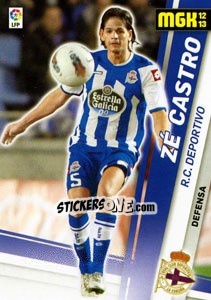 Sticker Zé Castro - Liga BBVA 2012-2013. Megacracks n. 95 - Panini