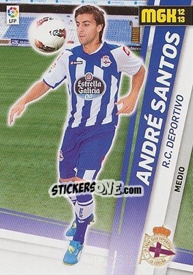 Sticker André Santos - Liga BBVA 2012-2013. Megacracks - Panini