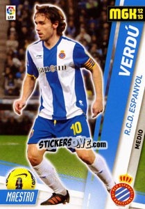 Cromo Verdú - Liga BBVA 2012-2013. Megacracks - Panini