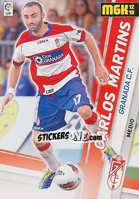 Sticker Carlos Martins - Liga BBVA 2012-2013. Megacracks n. 157 - Panini