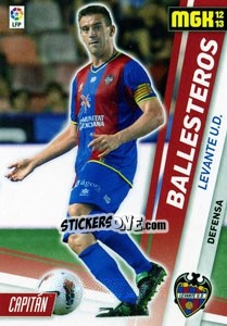Figurina Ballesteros - Liga BBVA 2012-2013. Megacracks - Panini