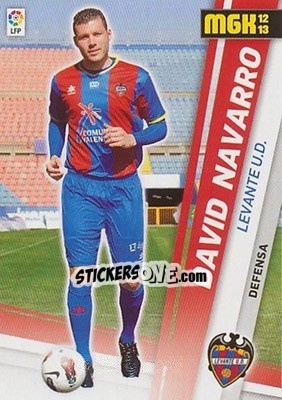 Cromo David Navarro - Liga BBVA 2012-2013. Megacracks - Panini