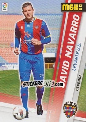 Sticker David Navarro - Liga BBVA 2012-2013. Megacracks n. 168 - Panini