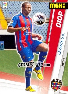 Cromo Diop - Liga BBVA 2012-2013. Megacracks - Panini