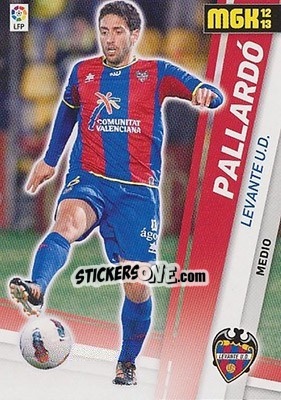 Sticker Pallardó - Liga BBVA 2012-2013. Megacracks - Panini