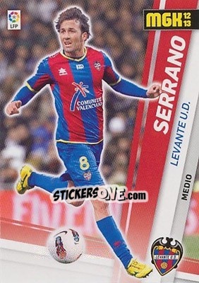 Figurina Serrano - Liga BBVA 2012-2013. Megacracks n. 175 - Panini