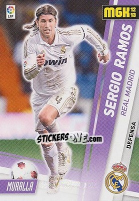 Sticker Sergio Ramos - Liga BBVA 2012-2013. Megacracks - Panini