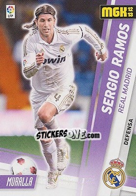 Sticker Sergio Ramos - Liga BBVA 2012-2013. Megacracks n. 185 - Panini