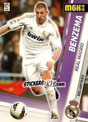 Sticker Benzema - Liga BBVA 2012-2013. Megacracks n. 198 - Panini