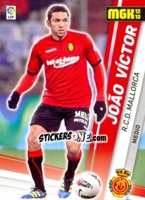 Sticker Joäo Víctor - Liga BBVA 2012-2013. Megacracks - Panini