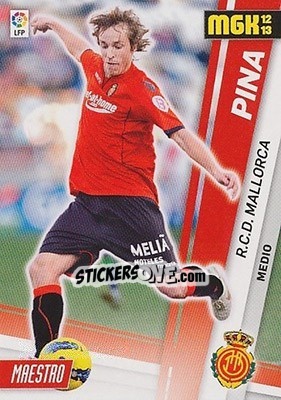 Figurina Pina - Liga BBVA 2012-2013. Megacracks - Panini