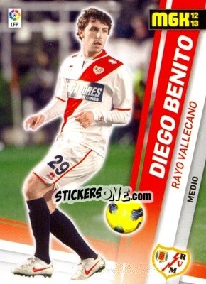 Figurina Diego Benito - Liga BBVA 2012-2013. Megacracks - Panini