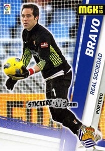 Sticker Claudio Bravo - Liga BBVA 2012-2013. Megacracks - Panini