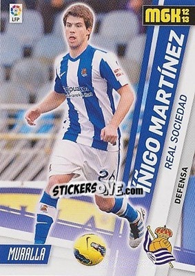 Sticker Íñigo Martínez - Liga BBVA 2012-2013. Megacracks - Panini