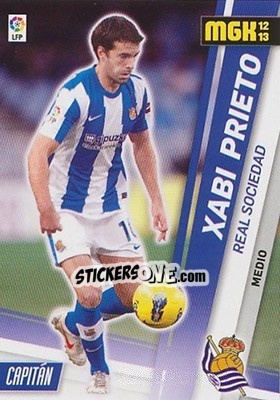 Sticker Xabi Prieto - Liga BBVA 2012-2013. Megacracks n. 283 - Panini