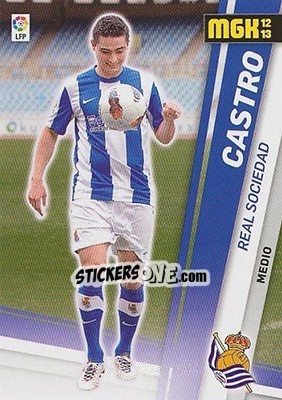 Sticker Castro - Liga BBVA 2012-2013. Megacracks - Panini
