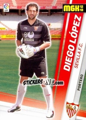 Sticker Diego López - Liga BBVA 2012-2013. Megacracks - Panini