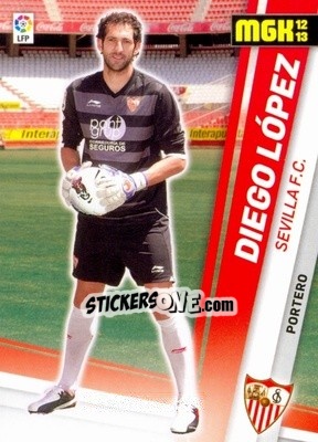 Cromo Diego López - Liga BBVA 2012-2013. Megacracks n. 290 - Panini