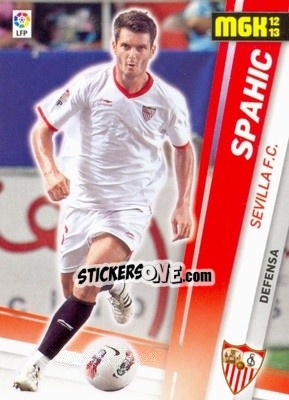 Sticker Spahic - Liga BBVA 2012-2013. Megacracks - Panini