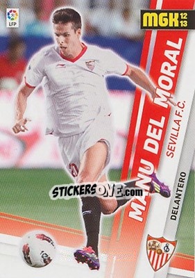 Sticker Manu del Moral - Liga BBVA 2012-2013. Megacracks - Panini