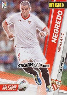 Sticker Negredo - Liga BBVA 2012-2013. Megacracks n. 305 - Panini