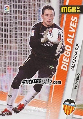 Cromo Diego Alves - Liga BBVA 2012-2013. Megacracks - Panini