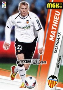 Sticker Jérémy Mathieu - Liga BBVA 2012-2013. Megacracks n. 314 - Panini