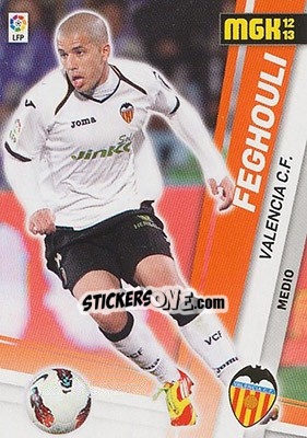 Sticker Feghouli - Liga BBVA 2012-2013. Megacracks n. 320 - Panini
