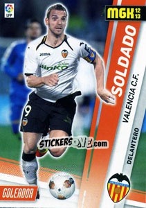 Sticker Soldado - Liga BBVA 2012-2013. Megacracks n. 324 - Panini