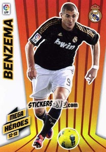 Sticker Benzema - Liga BBVA 2012-2013. Megacracks - Panini