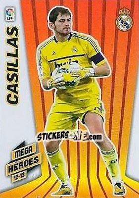 Sticker Casillas - Liga BBVA 2012-2013. Megacracks n. 364 - Panini