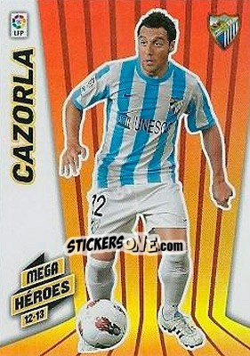 Sticker Cazorla - Liga BBVA 2012-2013. Megacracks - Panini