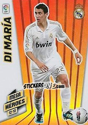 Sticker Di María - Liga BBVA 2012-2013. Megacracks - Panini