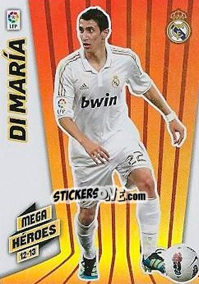 Sticker Di María - Liga BBVA 2012-2013. Megacracks n. 368 - Panini