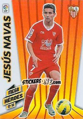 Sticker Jesús Navas - Liga BBVA 2012-2013. Megacracks - Panini
