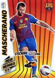 Sticker Mascherano - Liga BBVA 2012-2013. Megacracks - Panini