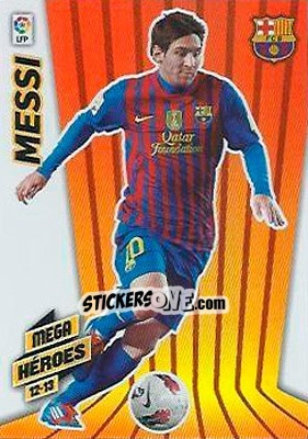 Sticker Messi - Liga BBVA 2012-2013. Megacracks - Panini