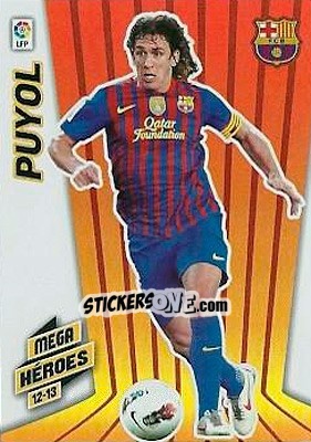 Figurina Puyol - Liga BBVA 2012-2013. Megacracks - Panini