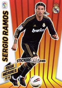 Cromo Sergio Ramos - Liga BBVA 2012-2013. Megacracks - Panini
