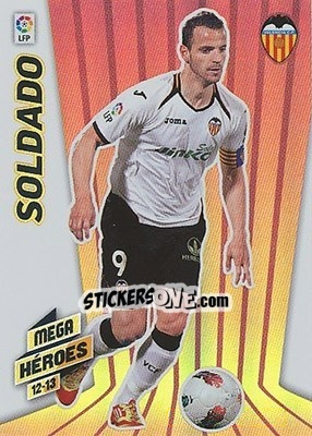 Sticker Soldado - Liga BBVA 2012-2013. Megacracks n. 382 - Panini