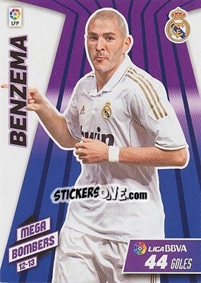 Sticker Benzema - Liga BBVA 2012-2013. Megacracks n. 407 - Panini