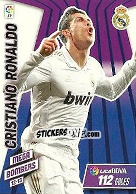 Sticker Cristiano Ronaldo - Liga BBVA 2012-2013. Megacracks n. 408 - Panini