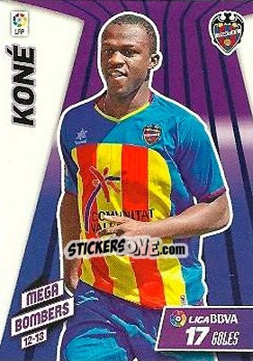 Sticker Arouna Koné - Liga BBVA 2012-2013. Megacracks n. 412 - Panini
