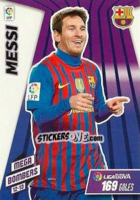 Cromo Messi - Liga BBVA 2012-2013. Megacracks - Panini