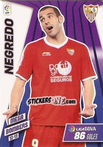 Sticker Negredo - Liga BBVA 2012-2013. Megacracks - Panini