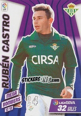 Cromo Rubén Castro - Liga BBVA 2012-2013. Megacracks - Panini