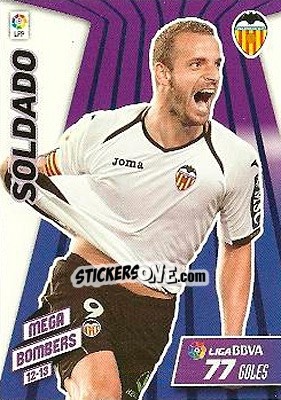 Cromo Soldado - Liga BBVA 2012-2013. Megacracks n. 420 - Panini