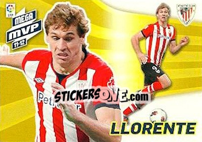 Sticker Fernando Llorente - Liga BBVA 2012-2013. Megacracks n. 422 - Panini