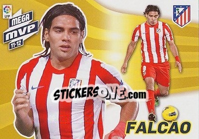 Figurina Falcao - Liga BBVA 2012-2013. Megacracks - Panini